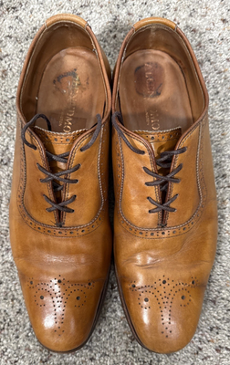 Allen Edmonds Cornwallis Walnut Leather Oxford Dress Shoes  display picture 1