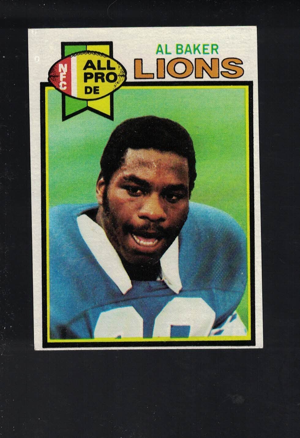 1979 Topps Football Al Baker Rookie #75 *LIONS*