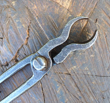 HUGE 1 1/8" - 1 1/2" BLACKSMITH "BOLSTER PUNCH" HOLDER ROUND STK TONGS ANVIL USA