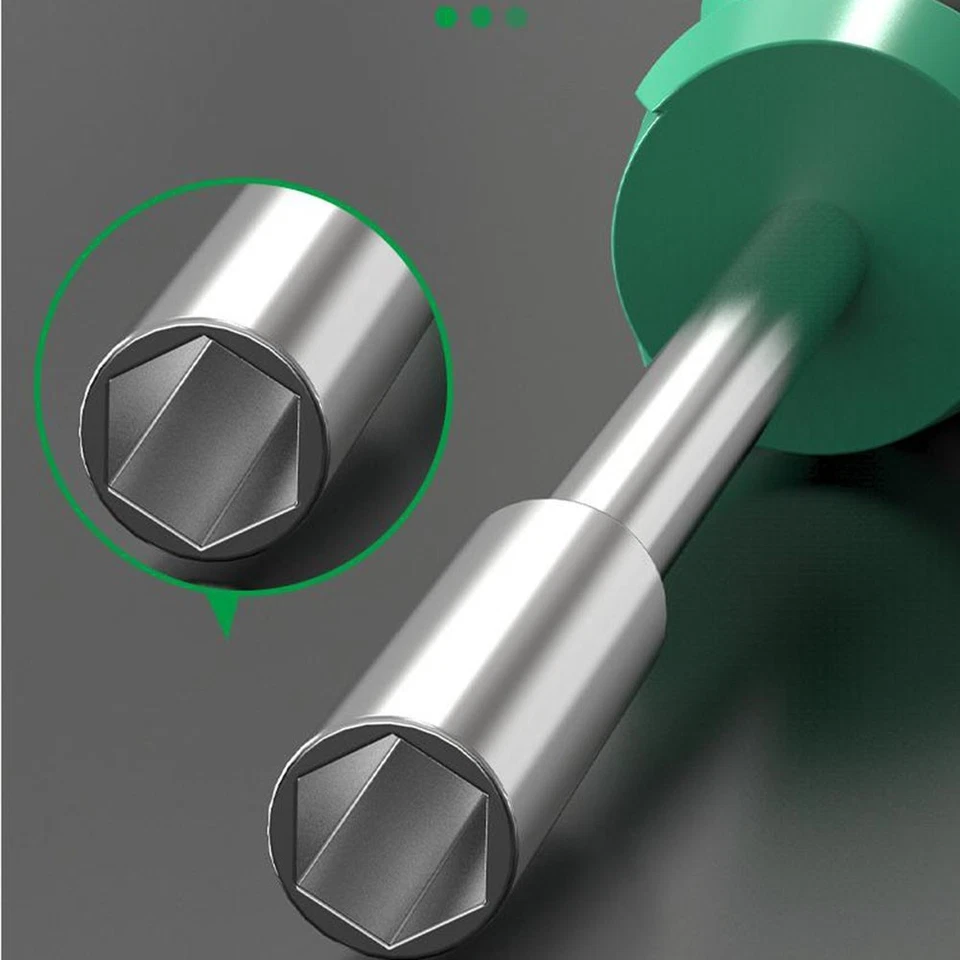 Metric Nut Driver Set Hollow Shaft Hex Socket Wrench for Quick Home Repairs - Image 4 of 4