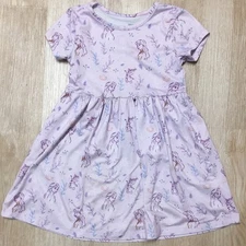 Disney Frozen Elsa Anna Olaf Printed Short Sleeve PLAY CONDITION Dress 4T