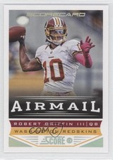 2013 Score Airmail Scorecard Robert Griffin III #252 0m8