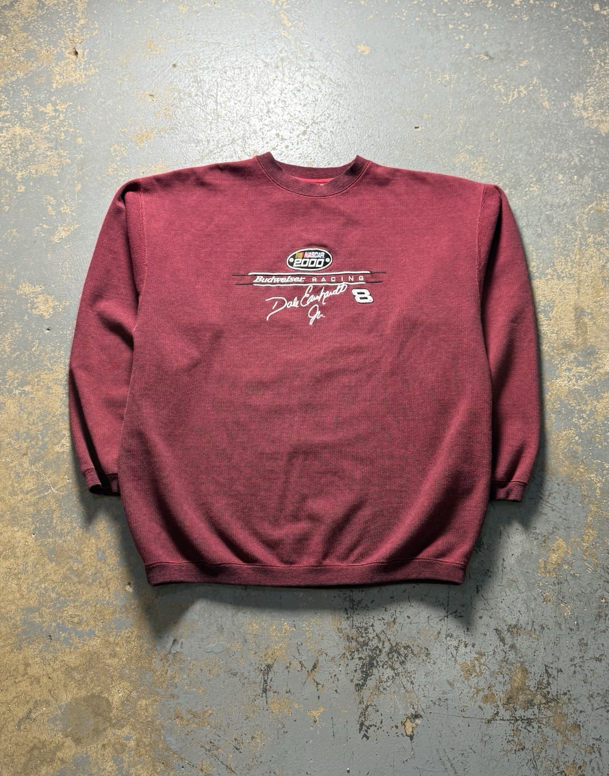 Vintage 2000 NASCAR Dale Earnhardt Jr Budweiser Racing Graphic Sweatshirt-Size M