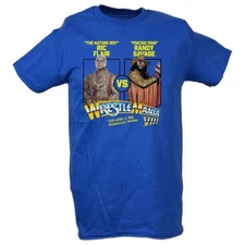 Wrestlemania 8 Ric Flair vs Macho Man Randy Savage Mens T-shirt