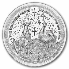 2026 Niue 1 oz Silver Southern Cross BU (High Relief) 75.97 per troy oz