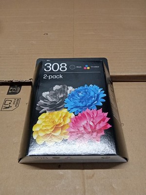 HP 308 2er-Pack schwarz/dreifarbig Original Tintenpatrone - versiegelt im Einzelhandel - Ablaufdatum 11/27