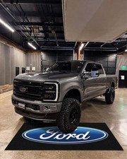 Ford Logo Area Rug Custom Automotive Carpet Garage Decor Man Cave Gift