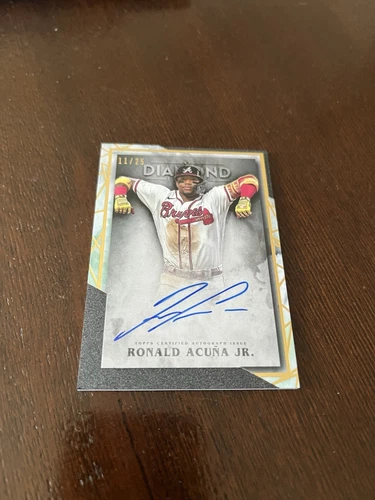 2022 Topps Diamond Icons Ronald Acuna Jr On Card Auto /25!