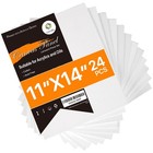 Primed Cotton Canvas for Acrylic & Oil Painting, 24 Pack