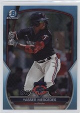 2023 Bowman Draft Chrome Sky Blue Refractor Yasser Mercedes #BDC-139 0s31
