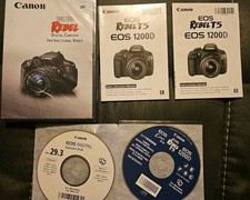 Canon Eos Rebel T5 Instruction Manual and CDs English and SPANISH