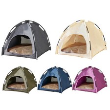 Pet Tent Cats Dog House Washable Cat Teepee Dog Tent Bed 42 42 38CM