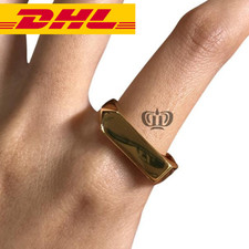 Sterling Silver 925 Gold Plated Shining Ring Arrow