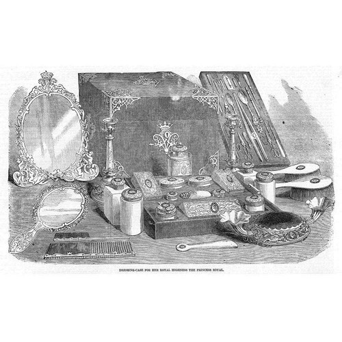 Marriage of the Princess Royal Victoria Dressing Case - Antique Print 1858
