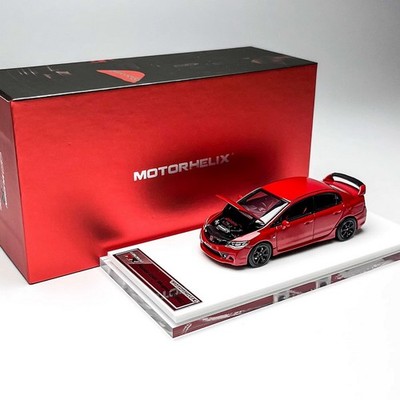 MH 1/64 Scale Honda Civic FD2 Mugen RR Red Diecast Car Model Toy
