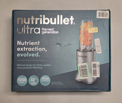 Nutribullet Ultra Personal Blender Deluxe Version NB80500 32oz Gray 14 Piece