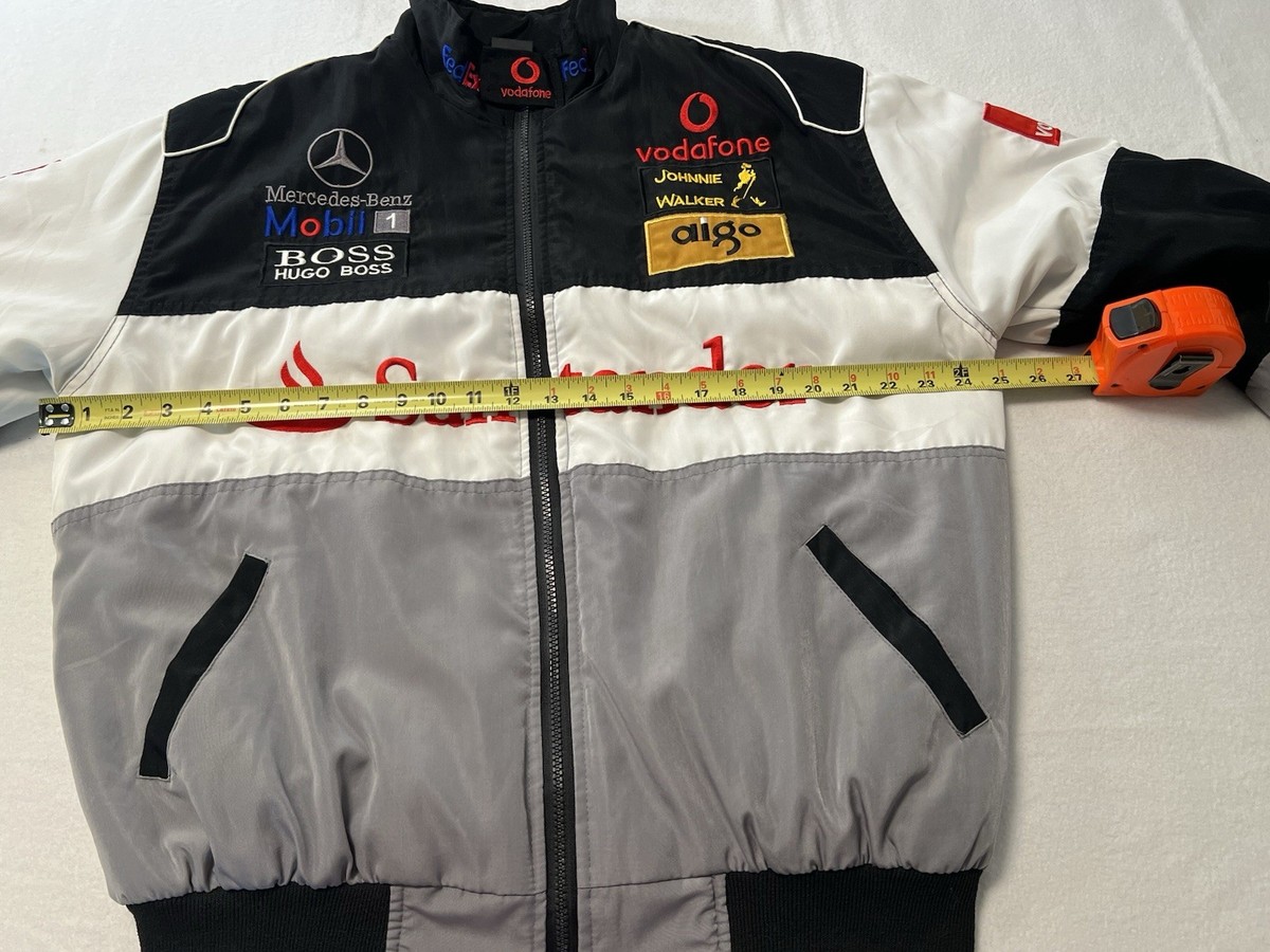 Vintage Mercedes Benz McLaren F1 Racing Jacket Large Santander