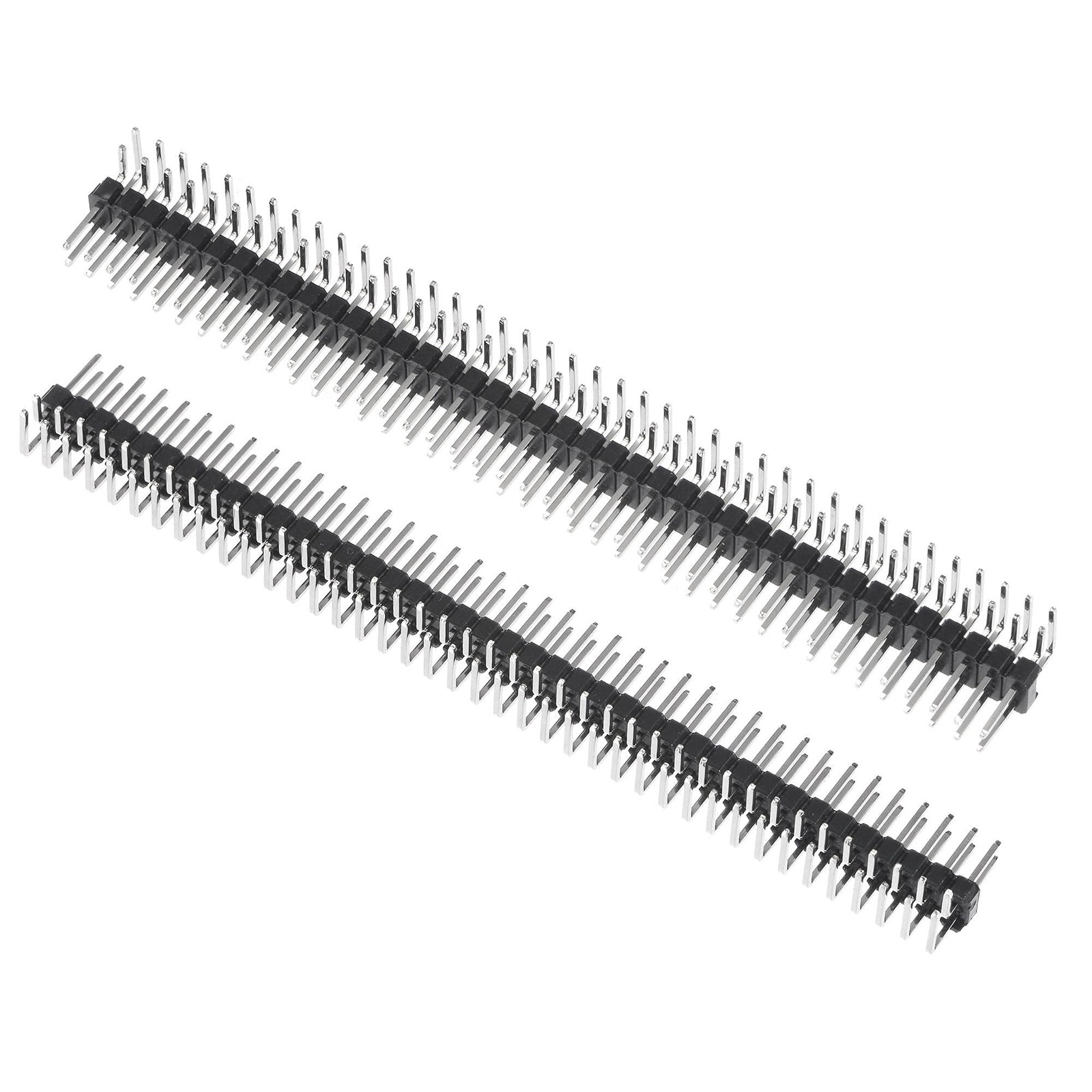 Broches mâles à angle droit 80 broches à double rangée pas 2.54mm en cuivre doré x4