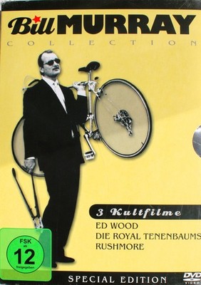 Bill Murray Collection  - Wes Anderson, Tim Burton - 3 DVD Neu OVP mit Schurber