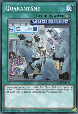 YuGiOh Quarantäne MP17-DE157 Common Neu 1st