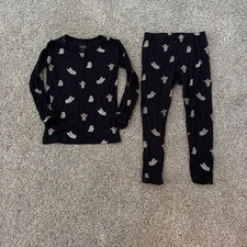 Kyte Baby Two Piece Pajamas Long Sleeve Ghost Print 4T
