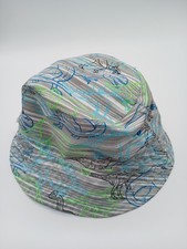UV Skinz Child Bucket Hat Reversible Sun Protect Dinosaur Pool Beach Size 3T