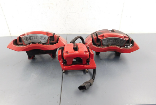 2013 11-18 Bentley Continental GTC W12 Red Brake Caliper Set - Partial #9525 G3 - Picture 1 of 6