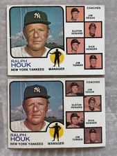 (2) 1973 Topps RALPH HOUK 