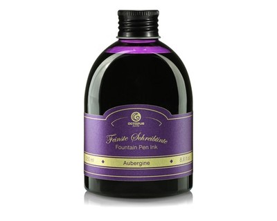 Füllhaltertinte, Schreibtinte f Füllhalter, Füllertinte ''Aubergine'' 250ml Tinte