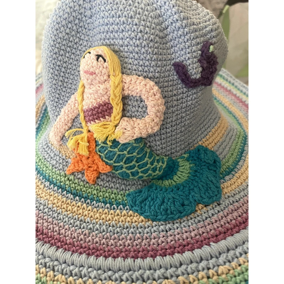 Daylee Designs Crotchet Sirena Sombrero 3-6 años Foto 2 de 4