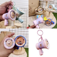 Adorable Capybara Music Keychain Voice Recording Acrylic Travel Gift Key Holder