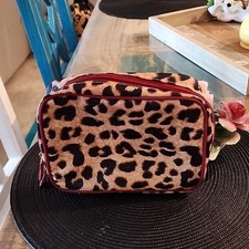 Cute Leopard Print Make Up Bag