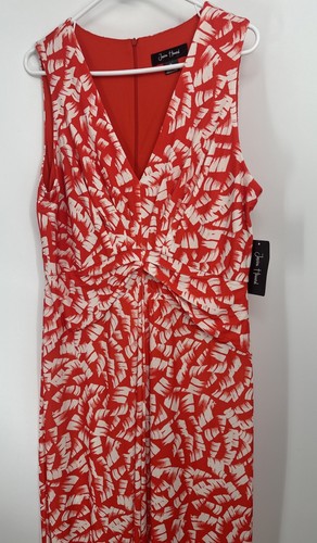 Jessica Howard Women's Printed Ruched Maxi Dress Sz 16 - Picture 3 of 6