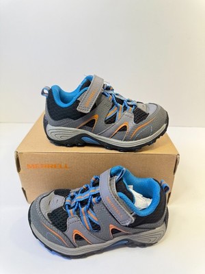 12. Merrell Toddlers Trail Chaser JR. Sneakers, Grey/Blue US -9 Wide