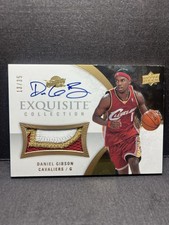 Daniel Gibson Auto Patch 2008 Upper Deck Exquisite &ldquo;Boobie&rdquo; Cavaliers /35