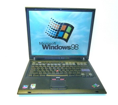 IBM ThinkPad T42 Windows 98SE 160GB HD/512MB RAM/1.7 CPU   Radeon 32 Bit+Charger