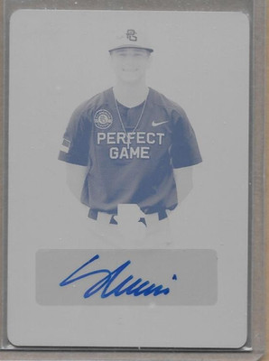 2017 Leaf Perfect Game Metal SLADE CECCONI AUTO  printing plate 1/1 rookie