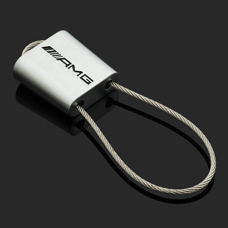 Porte-clés AMG Mercedes - Cuir Et Alcantara, Neuf