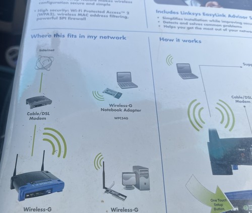 Linksys Wireless-G Broadband Router 2.4 GHz WRT54G CISCO New In Box. Ships Free - Picture 8 of 8
