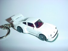 HOT 3D PORSCHE 934.5 CUSTOM KEYCHAIN keyring key white racing finish hot wheels