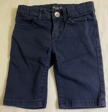 CHILDREN'S PLACE Girls Skimmer Jean Shorts Dark Wash NAVY Size 5S