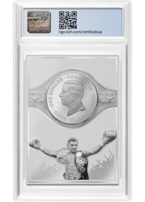 2023 $1 Cook Islands 3g .999 Silver Card Legends Series Mike