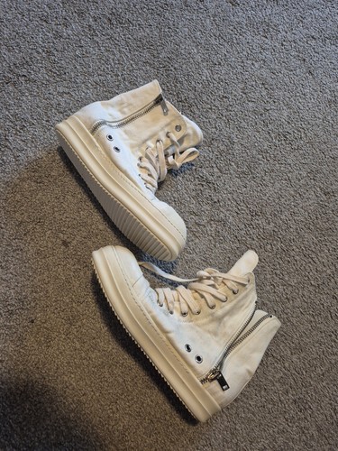 Rick Owens Drkshdw Ramones Women Hight Top Sneakers Boots Size: 39 - Picture 15 of 16
