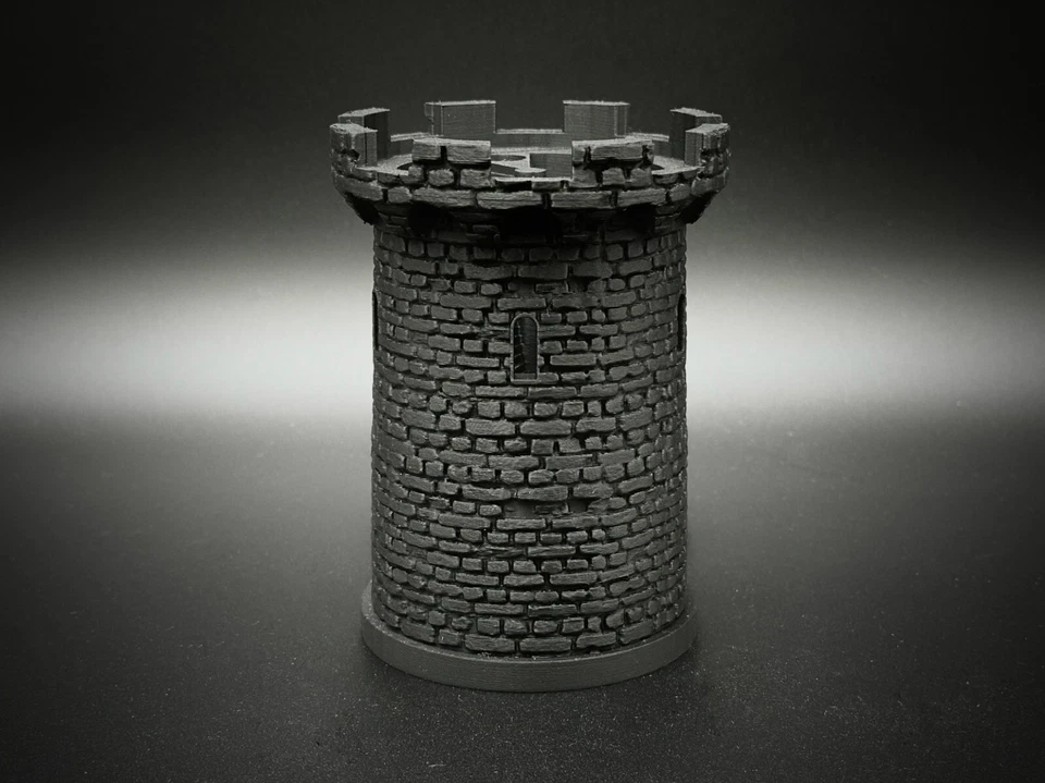 Torre de dados iluminada de 5" y bandeja con escaleras intercambiables, DnD, mazmorras y dragones, rojo Foto 4 de 4