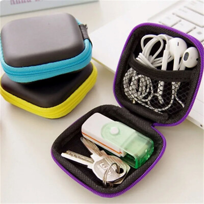 Kopfhörer in Ear Headset Box Travel Box Pink Blau Gelb Brombeer