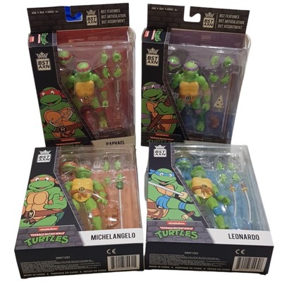 BST AXN -Teenage Mutant Ninja Turtles - SET of 4 - Raphael, Leo, Donny & Mikey