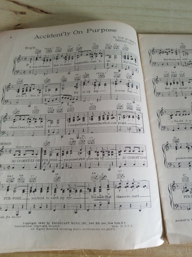 BMI Album of Radio Proven Songs - 1940 Banjo and Guitar Cords And Symbols.Folio. - Picture 3 of 4