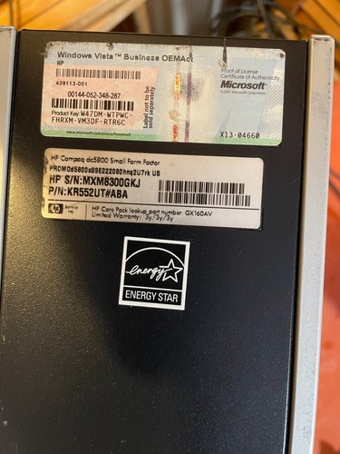 HP Compaq DC5800 Intel Pentium Dual Core E2220 2.40GHz CPU 2GB RAM NO HDD NO OS - Picture 4 of 4