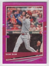2020 Donruss Holo Pink Variations #193 Bryce Harper - Philadelphia Phillies
