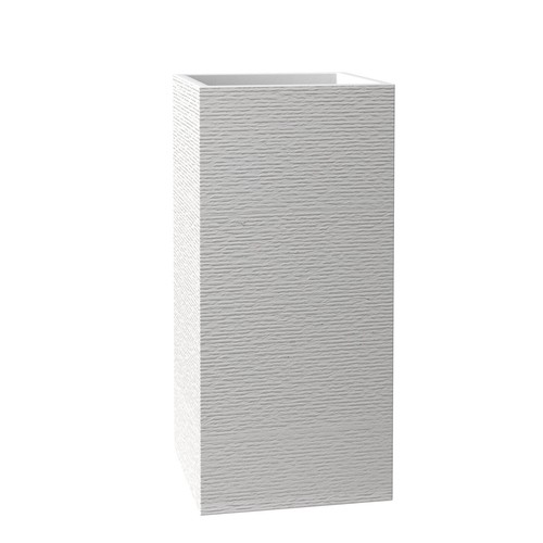 LeisureMod Basalt Talll Square Fiberstone & MGO Clay Planter for Indoor Outdoor - Picture 9 of 19